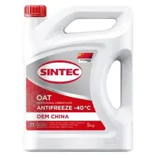 Антифриз SINTEC 6145011 красный готовый G12+ 5 л 5 кг