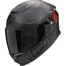 Мотошлем Scorpion Exo Exo-Gt Sp Air Techlane (р. 2XL, черный матовый/серый/красный)