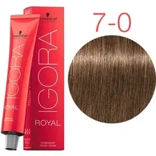 Крем-краска для волос Schwarzkopf Professional Igora Royal Permanent Color Creme 7-0 60 мл