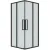 Душевой уголок Grossman Cosmo 90x90x195 300.K33.02.9090.21.02 (черный матовый/шиншилла стекло)