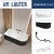 Ванна Lauter Bliss 170 L 21201071L (с каркасом, лицевым экраном черного цвета и сифоном 21Y31001 матовый черный)