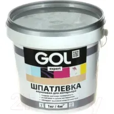 Шпатлевка готовая GOL Expert Интерьерная акриловая (1.5кг)
