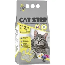 Наполнитель для туалета Cat Step Compact Grey Summer Field / 20313047 (4кг)
