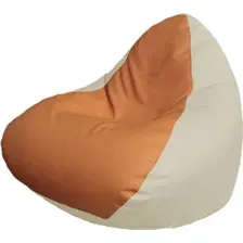Кресло-мешок Flagman Relax Р2.3-91 (оранжевый/белый)