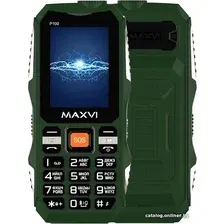 Кнопочный телефон Maxvi P100 (зеленый)