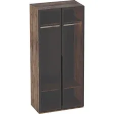 Шкаф-витрина Мебельград Браун 102x53.5x226.5 (таксония/мрамор неро маркина)