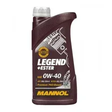 Масло моторное синтетическое MANNOL Legend Ester 7901 0W-40 SNCH-4 1л. MANNOL 96730