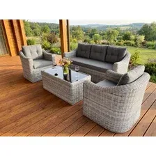 Садовая обеденная группа LiSofa Nepal 2430 (серый)