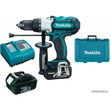 Ударная дрель-шуруповерт Makita DHP451RFE (с 2-мя АКБ, кейс)