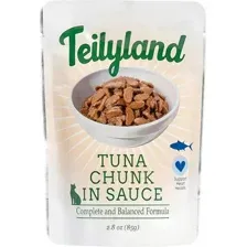 Влажный корм для кошек Teilyland Кусочки с тунцом в соусе (85г)