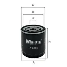 Фильтр масляный MFILTER TF 6550 Volkswagen Lupo 1.0 98-05, Skoda Fabia 1.0/1.4 99-08