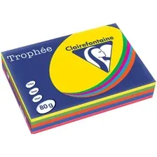 Офисная бумага Clairefontaine Trophee интенсив A4 80г/кв.м 500 л (ассорти)