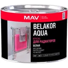 Краска MAV Belakor Aqua для радиаторов 0.5 л (белый полуглянцевый)
