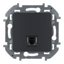 Розетка RJ11 антрацит INSPIRIA Legrand