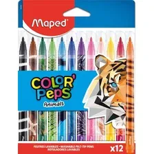Фломастеры Maped Animals / 845403 (12цв)
