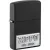 Зажигалка Zippo License Plate Black Matte 48689