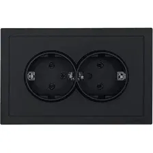 Розетка Lezard Zima 704-4288-181 (черный бархат)