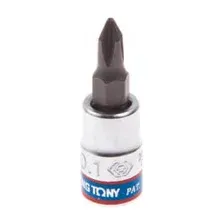 Головка торцевая 1/4" с вставкой-битой PH2х37 мм KING TONY 203102