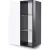 Шкаф распашной Metaldesign MD Color 616.01.11 (черный/белый)