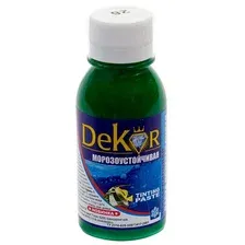 Колеровочная краска Dekor 26 (зеленый, 0.1 кг)