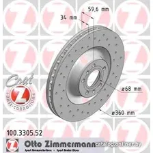 Тормозной диск Zimmermann 100330552
