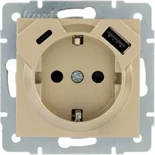 Розетка Lezard Vesna 742-3688-181TC (золото)