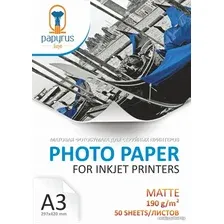 Фотобумага Papyrus Матовая A3, 190 г/м2 50 листов