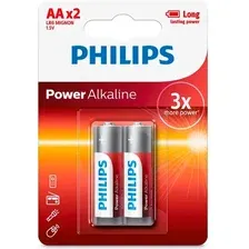 Батарейка Philips Power Alkaline AA LR6P2B/97 (2 шт)
