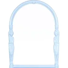 Berossi Зеркало 43x58 АС 16008000 (голубой)