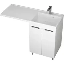 Тумба с умывальником Uncoria Мера 55 с 2-мя дв + Paola Magenta 1200 R (белый)