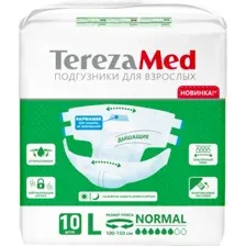 Подгузники для взрослых TerezaMed Normal, L, 10 шт
