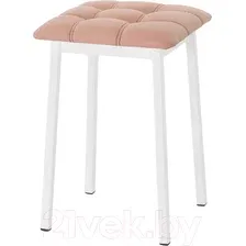 Табурет AMC Comfort 7К6.7 (кожзам, коралл/белый)