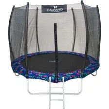 Батут Calviano Outside Master Smile 252 см - 8ft (внешняя сетка, с лестницей)