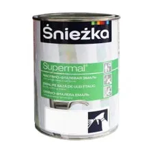 Эмаль масляно-фталевая "SNIEZKA" SUPERMAL белая (RAL 9003)GL,  0,8 л