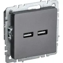 Розетка IEK Brite BR-U21-D31-K46