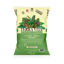 Почвогрунт Terra Vita Живая земля Пальма-Фикус-Драцена 5 л