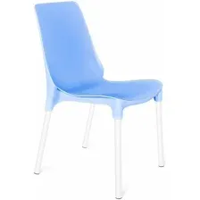 Стул Sheffilton SHT-S75 (голубой/белый муар)