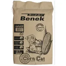 Наполнитель Super Benek Corn Cat кукурузный, 25л