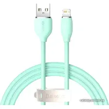 Кабель Baseus Jelly Liquid Silica Gel Fast Charging Data Cable USB Type-A - Lightning CAGD000006 (1.2 м, зеленый)
