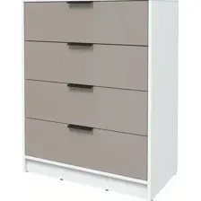 Комод Интерлиния Концепт КТ-К80 Глосс (белый платинум/луна)