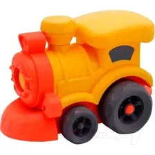 Автомобиль игрушечный Funky Toys Эко-машинка Поезд / FT0416349-2 (желтый)