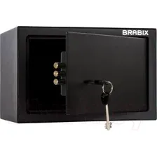Мебельный сейф Brabix SF-200KL / 291144 (черный)