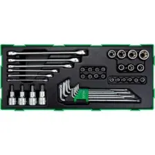 Набор инструментов 1/4", 1/2" 40 предметов TOPTUL 