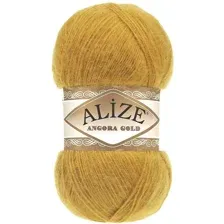 Пряжа для вязания Alize Angora gold 02 (550 м, шафран)