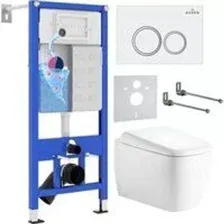 Унитаз с инсталляцией 6 в 1 Roxen StounFix Dual Fresh 968507