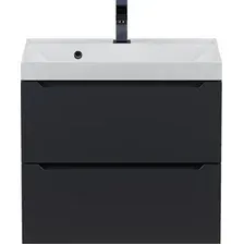 Uperwood Тумба с умывальником Tanos 60 см (матовый черный)