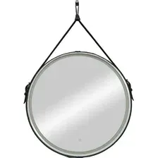 Континент Зеркало Millenium Black Led D 65 (натуральная кожа, бесконтактный сенсор, черный)