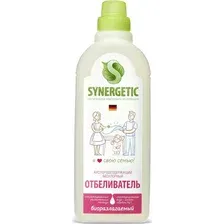 Отбеливатель для белья кислородный SYNERGETIC без хлора, 1л