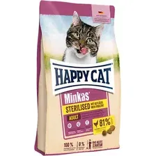 Сухой корм для кошек Happy Cat Minkas Sterilised Adult домашняя птица / 70775 (4кг)