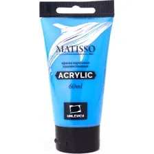 Акриловая краска Малевичъ Matisso / 617035 (60мл, небесно-голубой)